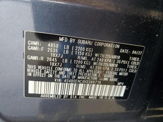 Photo 12 VIN: 4S4BSENCXH3388718 - SUBARU OUTBACK 