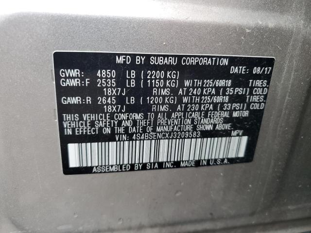 Photo 11 VIN: 4S4BSENCXJ3209583 - SUBARU OUTBACK 3. 