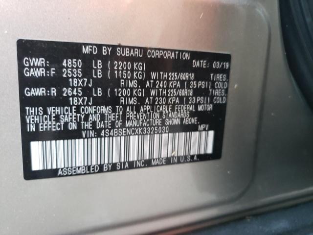 Photo 9 VIN: 4S4BSENCXK3325030 - SUBARU OUTBACK 3. 