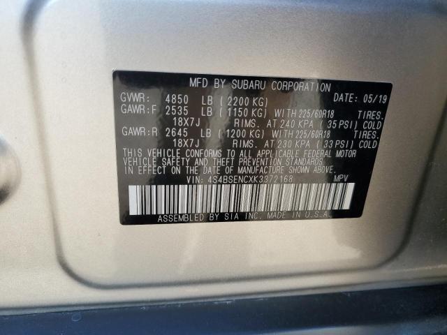 Photo 12 VIN: 4S4BSENCXK3372168 - SUBARU OUTBACK 3. 