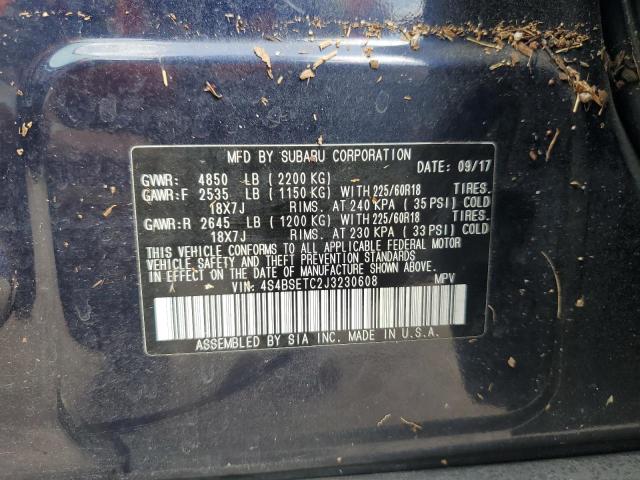 Photo 13 VIN: 4S4BSETC2J3230608 - SUBARU OUTBACK TO 