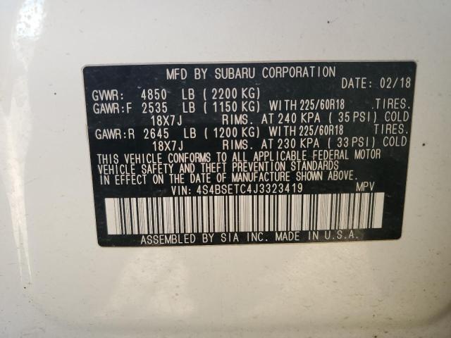 Photo 12 VIN: 4S4BSETC4J3323419 - SUBARU OUTBACK TO 