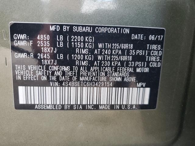 Photo 11 VIN: 4S4BSETC6H3429154 - SUBARU OUTBACK TO 