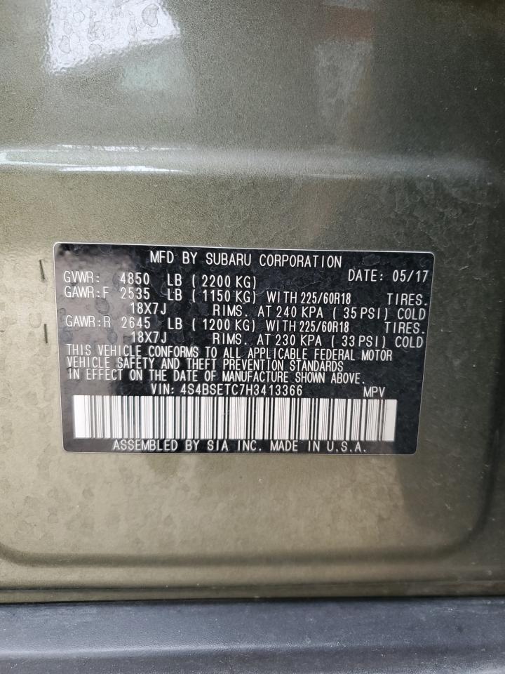 Photo 11 VIN: 4S4BSETC7H3413366 - SUBARU OUTBACK 