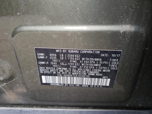 Photo 9 VIN: 4S4BSETC9J3248135 - SUBARU OUTBACK TO 