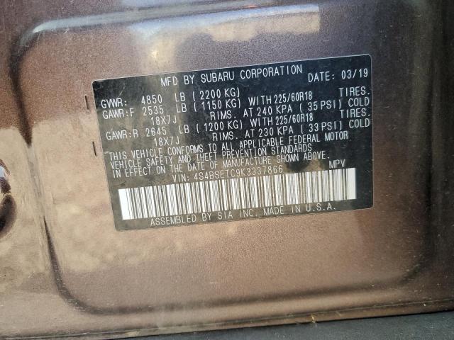 Photo 11 VIN: 4S4BSETC9K3337866 - SUBARU OUTBACK TO 