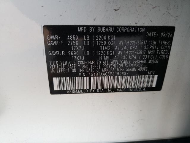 Photo 11 VIN: 4S4BTAAC6P3192687 - SUBARU LEGACY 