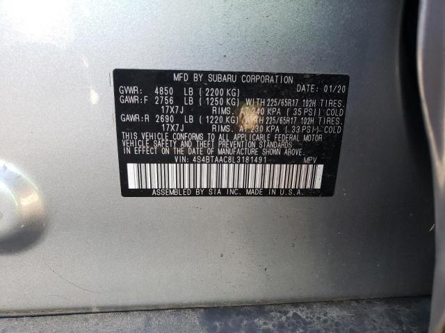 Photo 9 VIN: 4S4BTAAC8L3181491 - SUBARU OUTBACK 