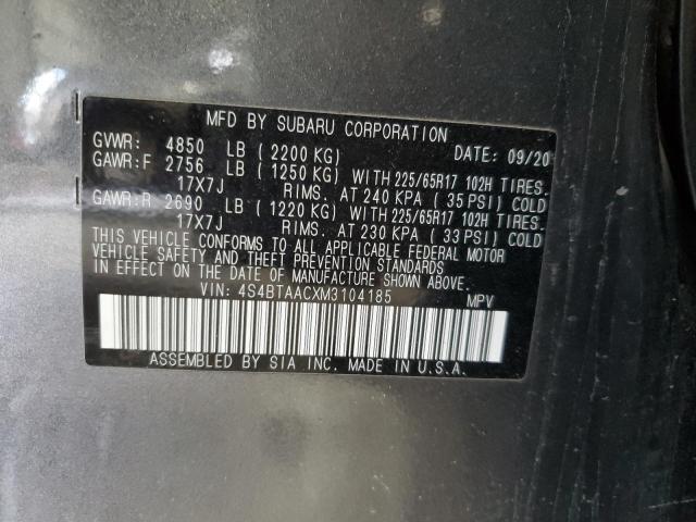 Photo 13 VIN: 4S4BTAACXM3104185 - SUBARU OUTBACK 