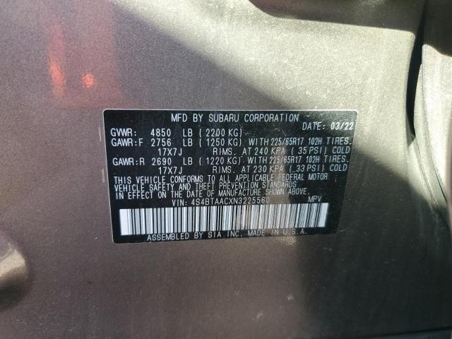 Photo 11 VIN: 4S4BTAACXN3225560 - SUBARU OUTBACK 