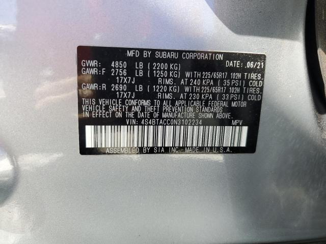 Photo 13 VIN: 4S4BTACC0N3102234 - SUBARU OUTBACK PR 