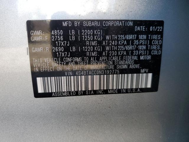 Photo 11 VIN: 4S4BTACC0N3192775 - SUBARU OUTBACK PR 