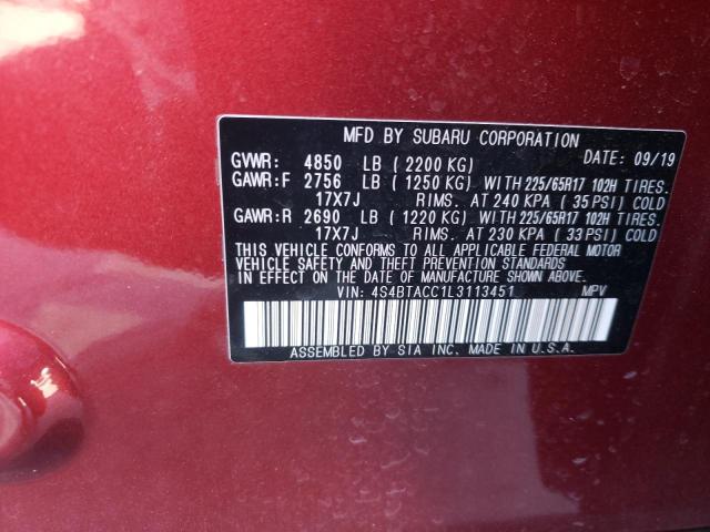 Photo 9 VIN: 4S4BTACC1L3113451 - SUBARU OUTBACK PR 