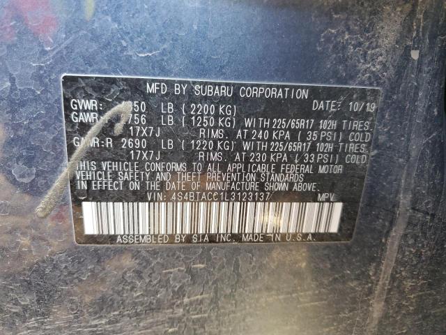 Photo 12 VIN: 4S4BTACC1L3123137 - SUBARU OUTBACK PR 