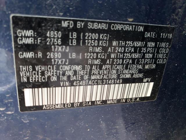 Photo 11 VIN: 4S4BTACC1L3148149 - SUBARU OUTBACK PR 