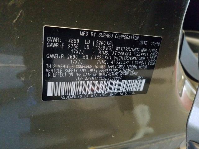 Photo 9 VIN: 4S4BTACC2L3132994 - SUBARU OUTBACK PR 