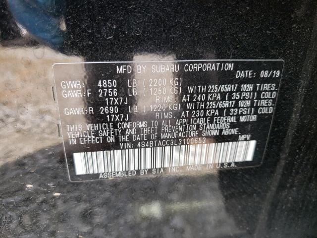 Photo 11 VIN: 4S4BTACC3L3100653 - SUBARU OUTBACK 