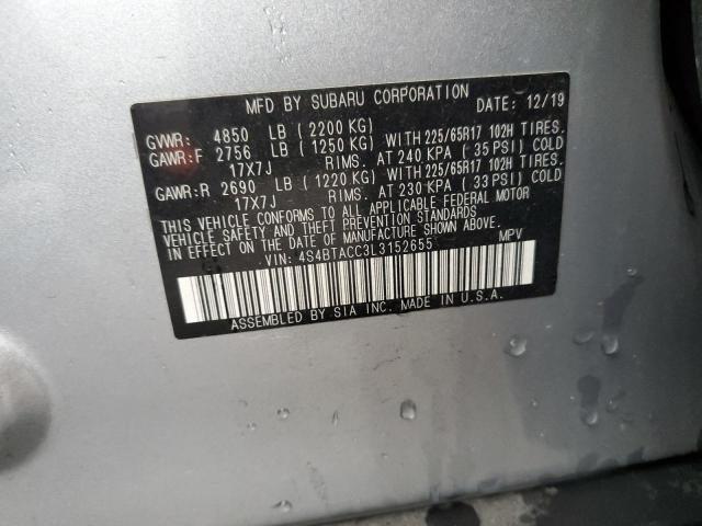 Photo 11 VIN: 4S4BTACC3L3152655 - SUBARU OUTBACK PR 