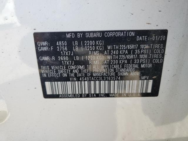 Photo 12 VIN: 4S4BTACC3L3163574 - SUBARU OUTBACK PR 