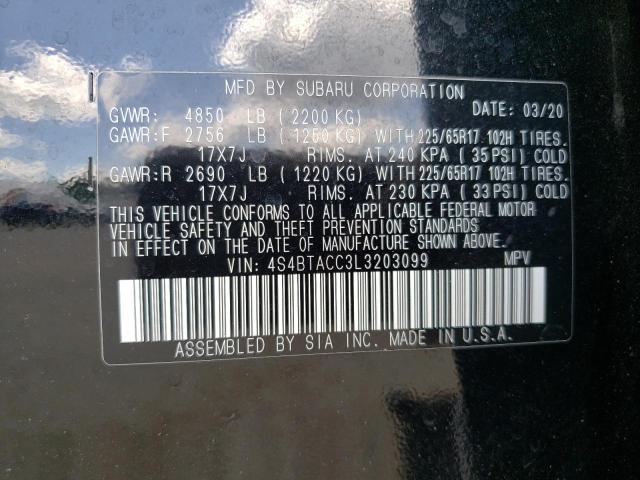 Photo 11 VIN: 4S4BTACC3L3203099 - SUBARU OUTBACK PR 