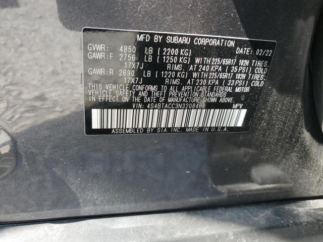 Photo 11 VIN: 4S4BTACC3N3208466 - SUBARU OUTBACK PR 