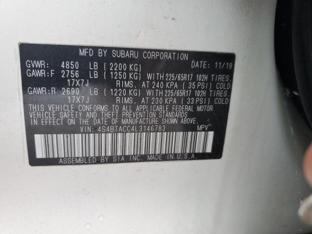 Photo 12 VIN: 4S4BTACC4L3146783 - SUBARU OUTBACK PR 