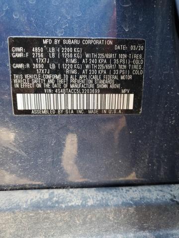 Photo 12 VIN: 4S4BTACC5L3203699 - SUBARU OUTBACK PR 