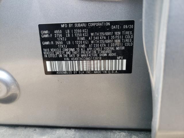 Photo 9 VIN: 4S4BTACC6M3113818 - SUBARU OUTBACK 