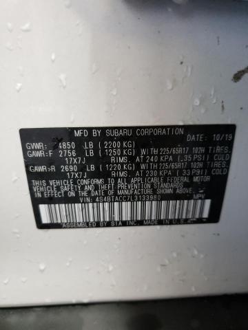 Photo 9 VIN: 4S4BTACC7L3133980 - SUBARU OUTBACK PR 