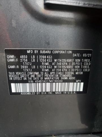 Photo 13 VIN: 4S4BTACC7M3198300 - SUBARU OUTBACK PR 