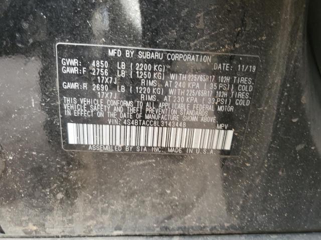 Photo 11 VIN: 4S4BTACC8L3143448 - SUBARU OUTBACK 