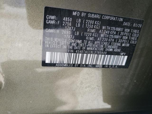 Photo 11 VIN: 4S4BTACC8L3180449 - SUBARU OUTBACK PR 