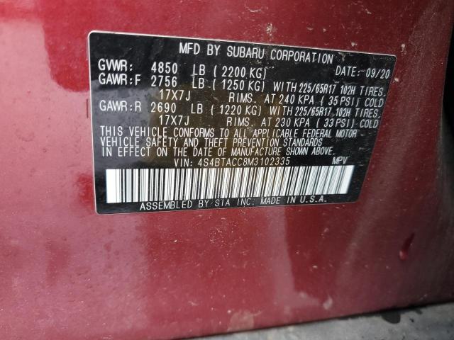 Photo 11 VIN: 4S4BTACC8M3102335 - SUBARU OUTBACK PR 