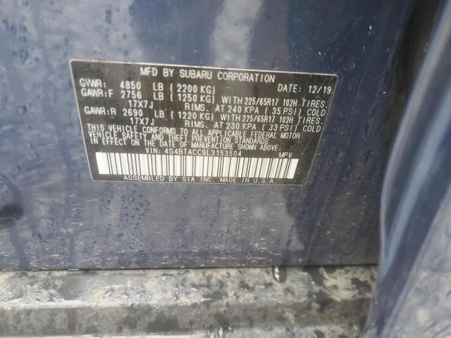 Photo 12 VIN: 4S4BTACC9L3153504 - SUBARU OUTBACK 