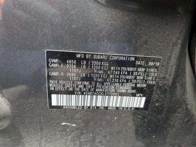 Photo 9 VIN: 4S4BTACCXL3113951 - SUBARU OUTBACK PR 