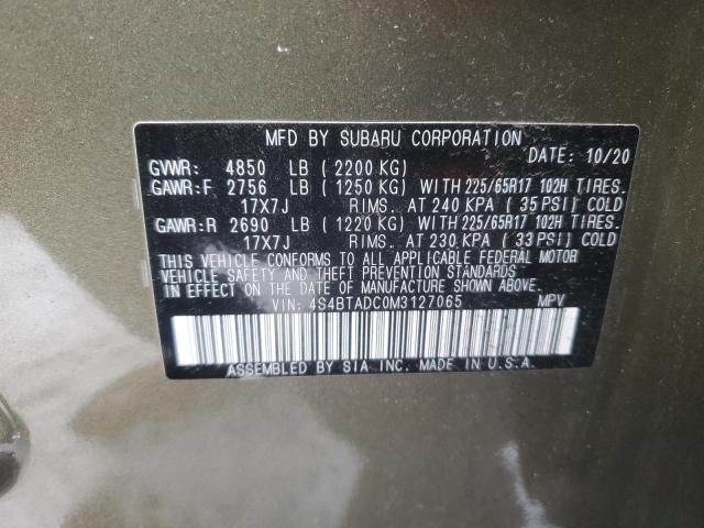 Photo 12 VIN: 4S4BTADC0M3127065 - SUBARU OUTBACK PR 