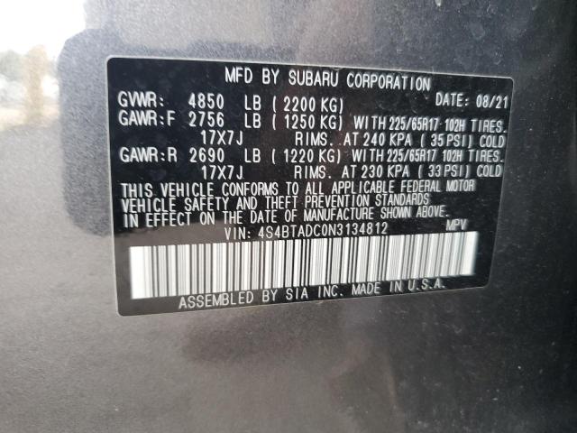 Photo 11 VIN: 4S4BTADC0N3134812 - SUBARU OUTBACK PR 