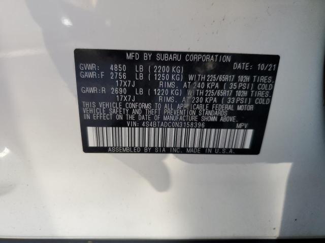 Photo 12 VIN: 4S4BTADC0N3158396 - SUBARU OUTBACK PR 