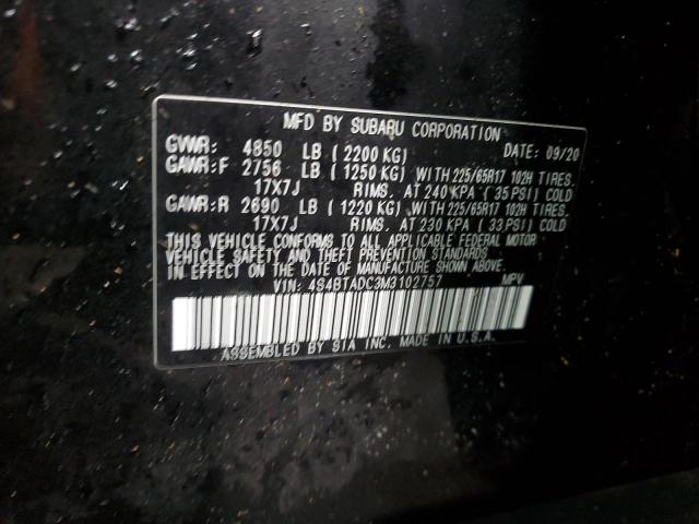 Photo 12 VIN: 4S4BTADC3M3102757 - SUBARU OUTBACK PR 