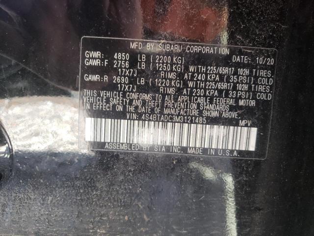 Photo 9 VIN: 4S4BTADC3M3121485 - SUBARU OUTBACK PR 