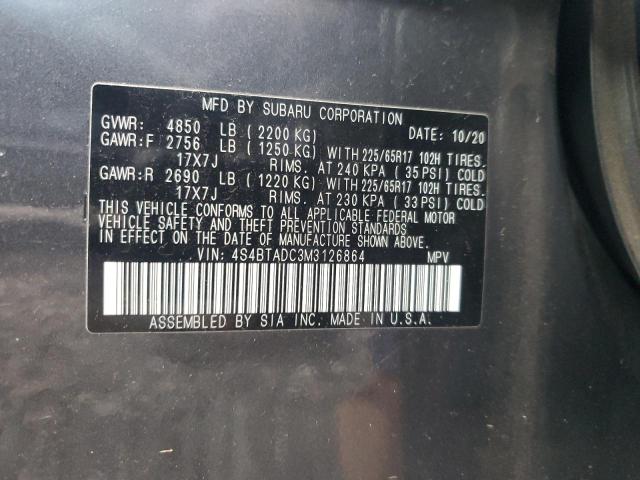 Photo 12 VIN: 4S4BTADC3M3126864 - SUBARU OUTBACK PR 