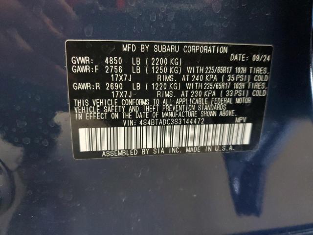 Photo 13 VIN: 4S4BTADC3S3144472 - SUBARU OUTBACK PR 