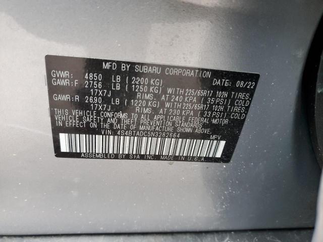 Photo 12 VIN: 4S4BTADC5N3282664 - SUBARU OUTBACK 