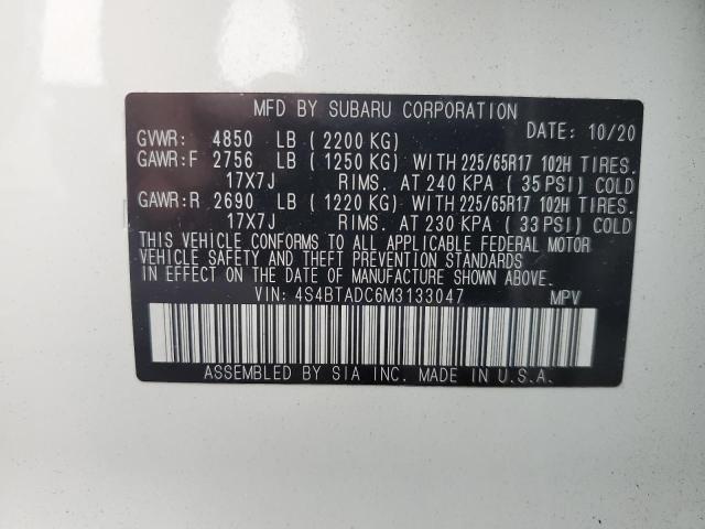 Photo 12 VIN: 4S4BTADC6M3133047 - SUBARU OUTBACK PR 