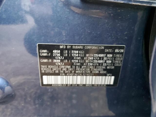 Photo 9 VIN: 4S4BTAECXL3216221 - SUBARU OUTBACK PR 