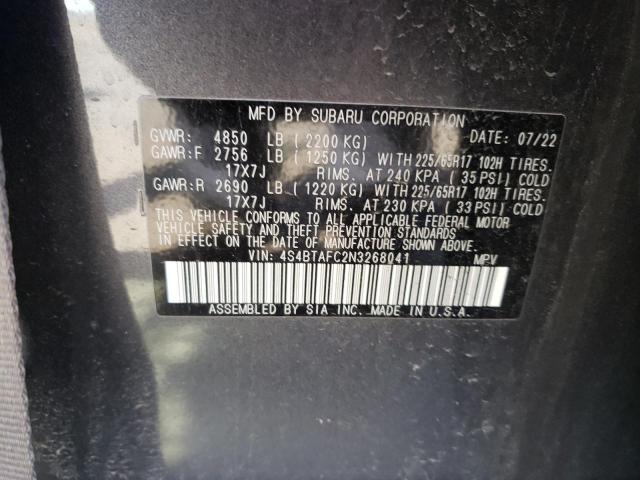 Photo 12 VIN: 4S4BTAFC2N3268041 - SUBARU OUTBACK PR 