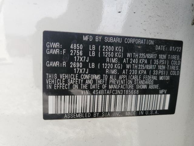 Photo 12 VIN: 4S4BTAFC3N3185668 - SUBARU OUTBACK PR 