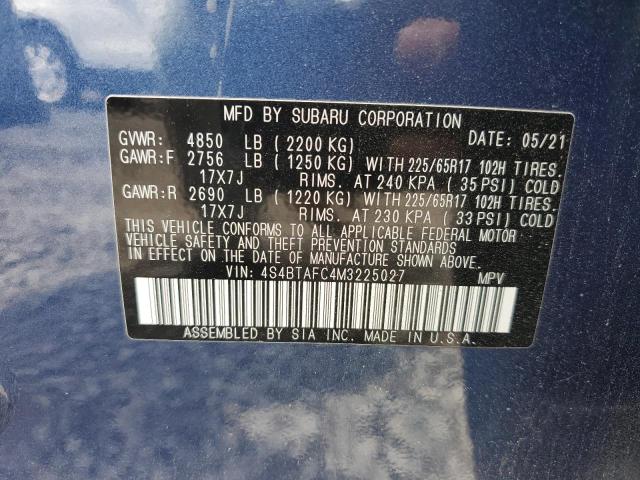 Photo 13 VIN: 4S4BTAFC4M3225027 - SUBARU OUTBACK PR 