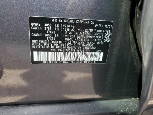 Photo 13 VIN: 4S4BTAFC5N3146726 - SUBARU OUTBACK PR 