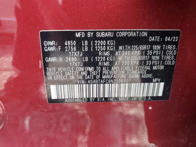 Photo 11 VIN: 4S4BTAFC6N3236807 - SUBARU OUTBACK PR 